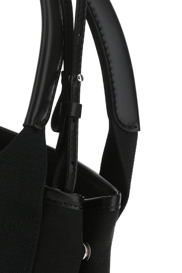 BALENCIAGA | Black fabric Navy Cabas XS handbag