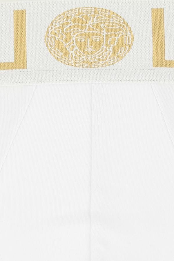 VERSACE | White stretch cotton thong