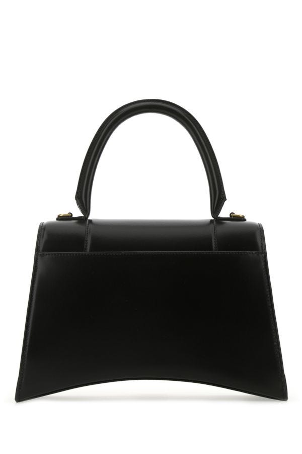BALENCIAGA | Black leather medium Hourglass handbag