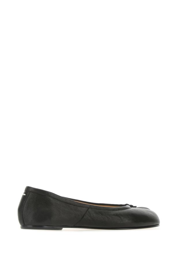MAISON MARGIELA | Black leather Tabi ballerinas