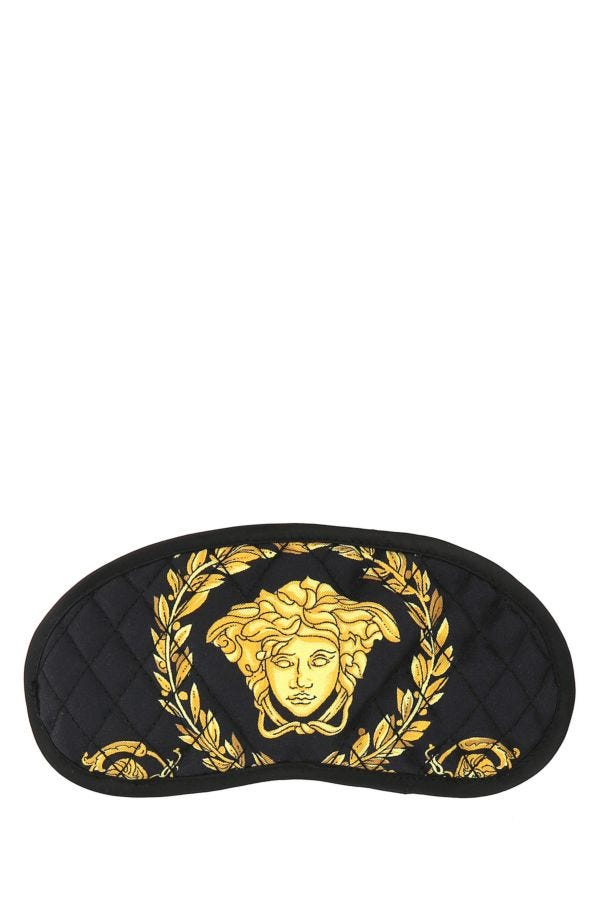VERSACE | Printed silk eye mask