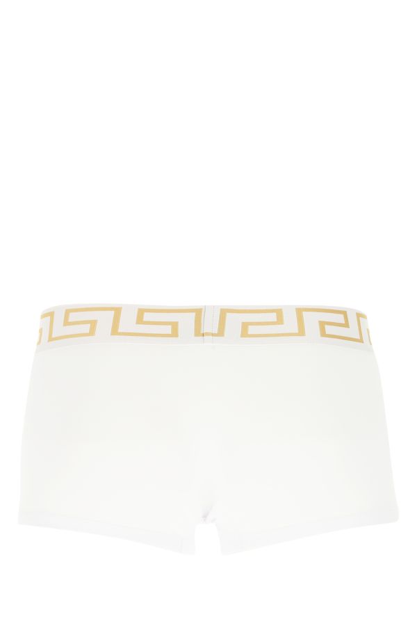 VERSACE | White stretch cotton boxer set