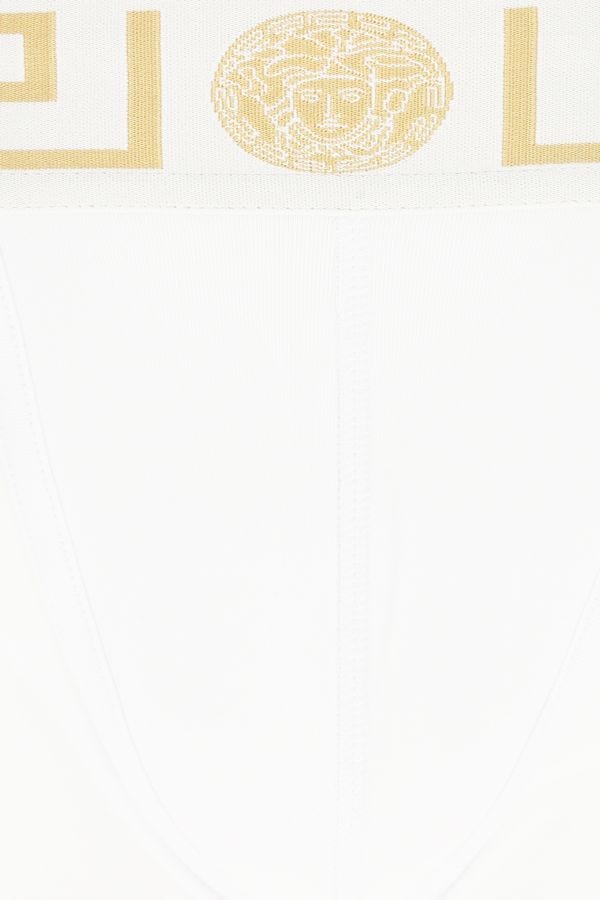 VERSACE | White stretch cotton boxer set