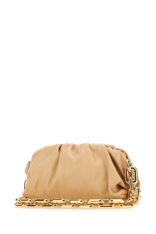 BOTTEGA VENETA | Skin pink nappa leather Chain Pouch clutch