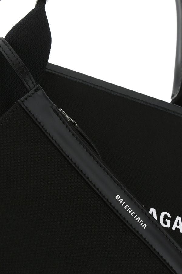 BALENCIAGA | Black canvas small Cabas Navy handbag