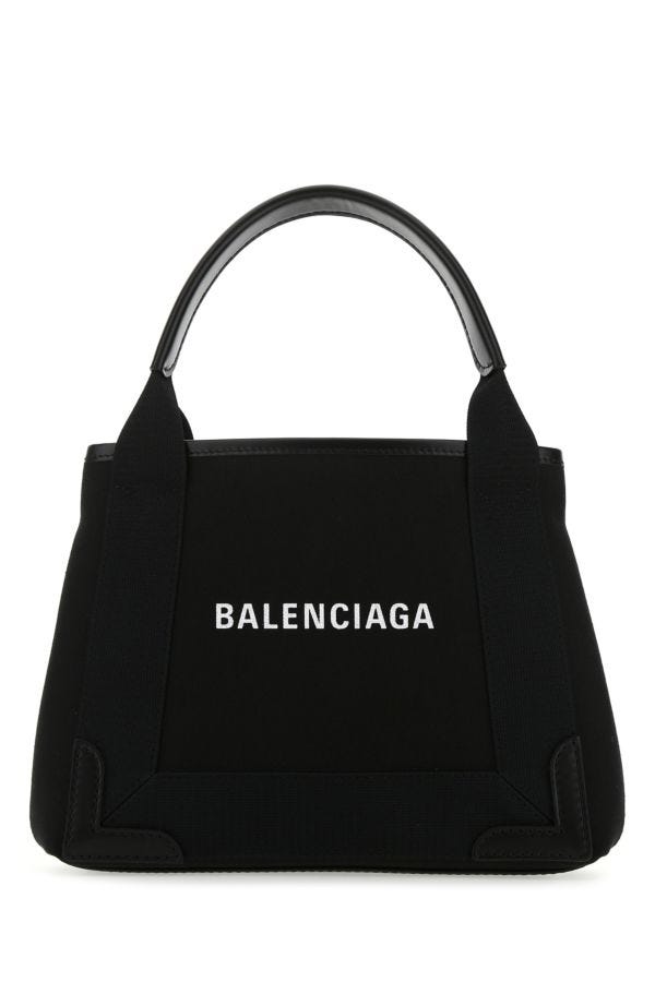 BALENCIAGA | Black canvas Cabas Navy XS handbag