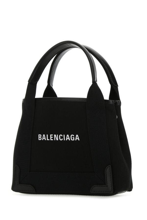 BALENCIAGA | Black canvas Cabas Navy XS handbag