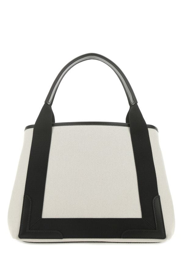 BALENCIAGA | Two-tone canvas handbag