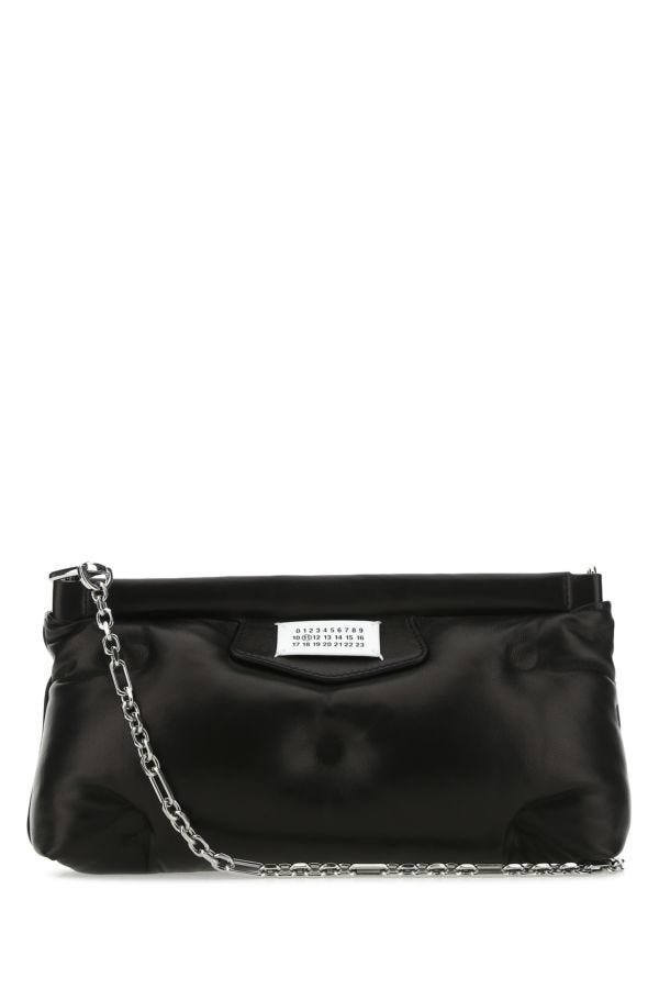 MAISON MARGIELA | Black nappa leather Slam Red Carpet clutch
