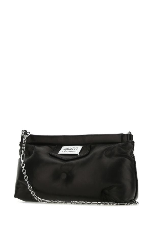 MAISON MARGIELA | Black nappa leather Slam Red Carpet clutch