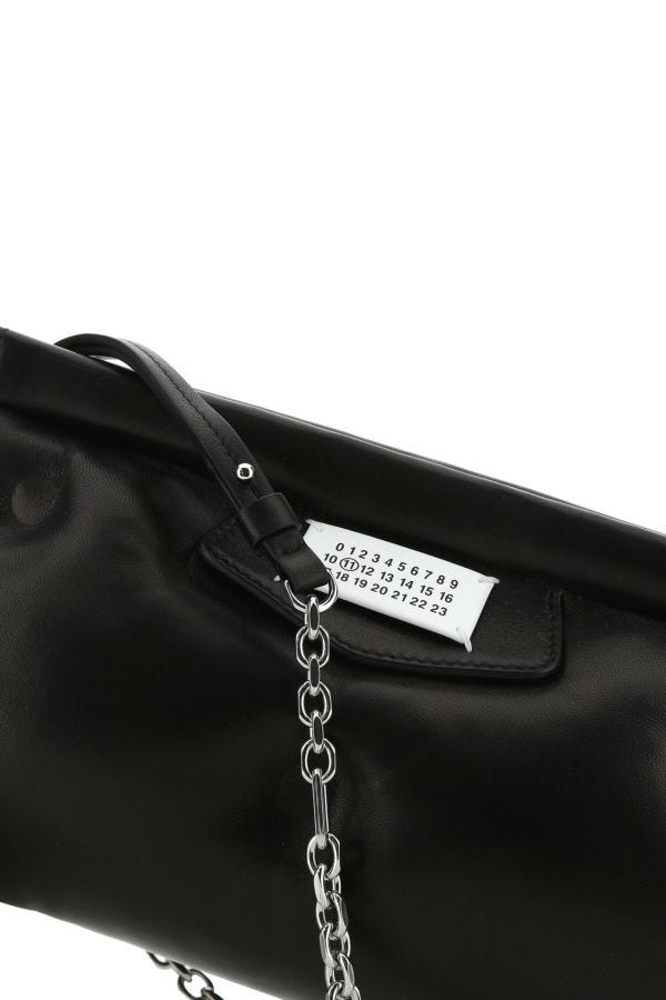 MAISON MARGIELA | Black nappa leather Slam Red Carpet clutch