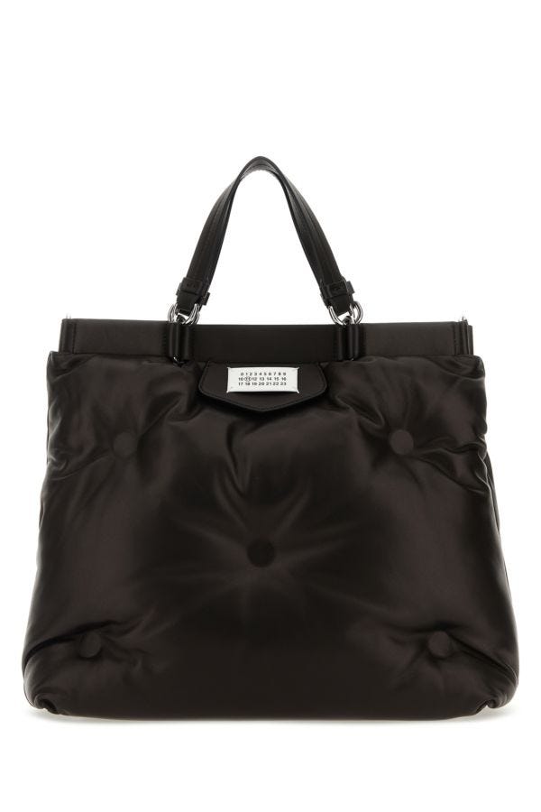 MAISON MARGIELA | Black nappa leather medium Glam Slam shopping bag