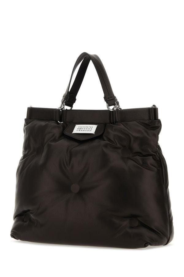 MAISON MARGIELA | Black nappa leather medium Glam Slam shopping bag