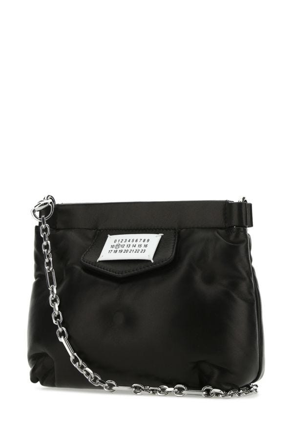 MAISON MARGIELA | Black nappa leather Glam Slam Red Carpet clutch
