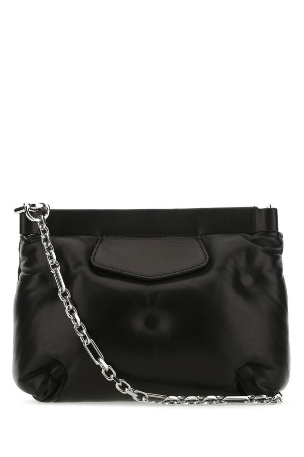 MAISON MARGIELA | Black nappa leather Glam Slam Red Carpet clutch
