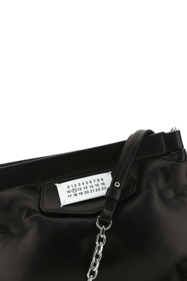 MAISON MARGIELA | Black nappa leather Glam Slam Red Carpet clutch