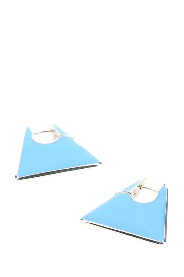 BOTTEGA VENETA | Light blue silver Essentials earrings
