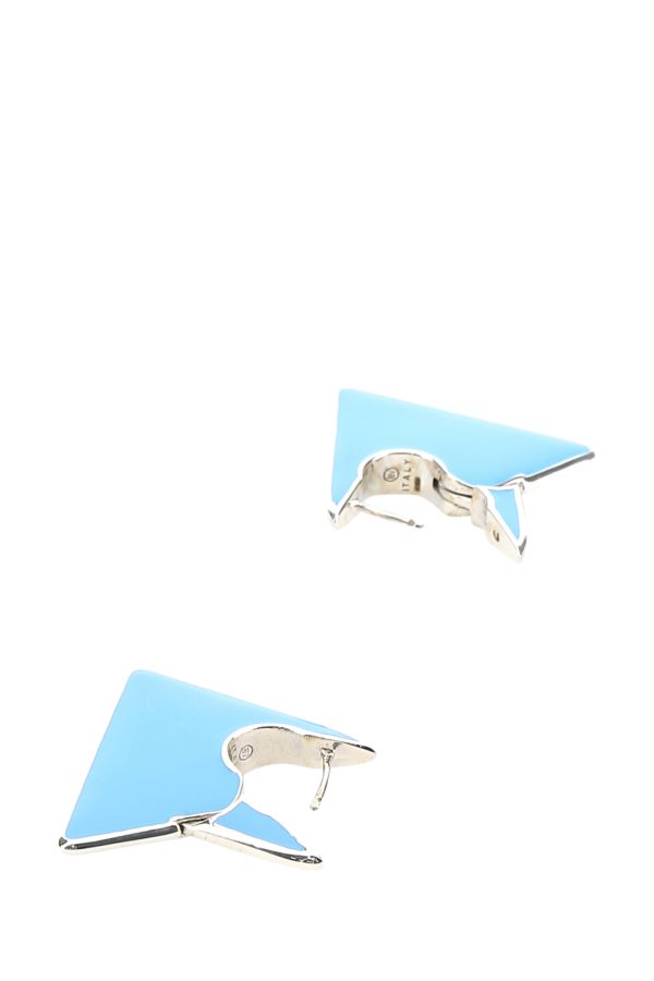 BOTTEGA VENETA | Light blue silver Essentials earrings
