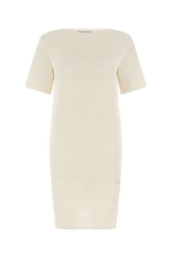 BOTTEGA VENETA | Ivory crochet dress