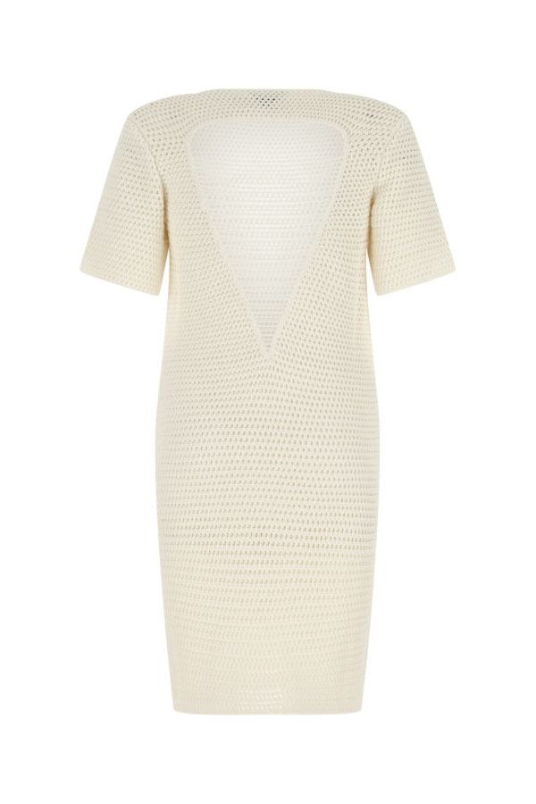 BOTTEGA VENETA | Ivory crochet dress