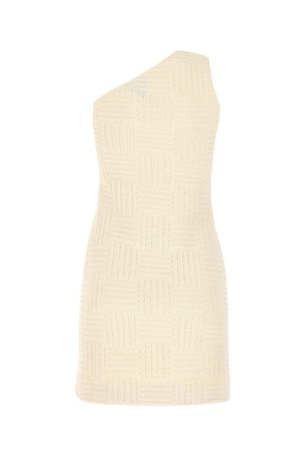 BOTTEGA VENETA | Ivory terry fabric mini dress