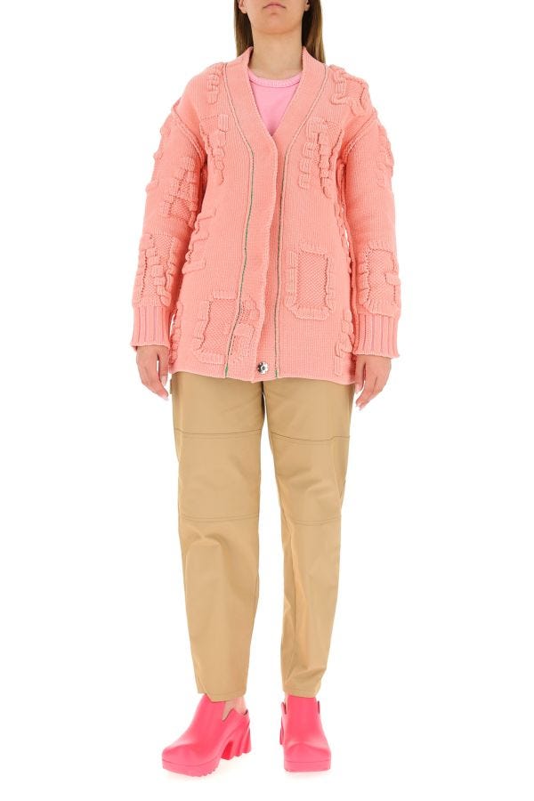 BOTTEGA VENETA | Pink chenille cardigan