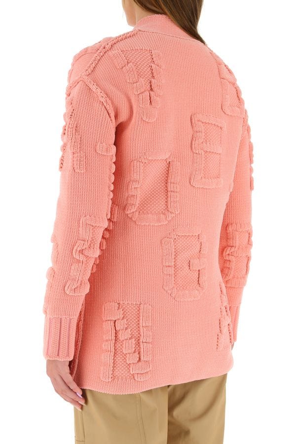 BOTTEGA VENETA | Pink chenille cardigan