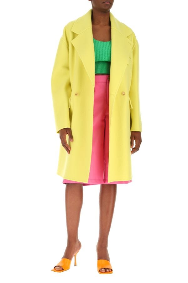BOTTEGA VENETA | Pink nappa leather bermuda shorts
