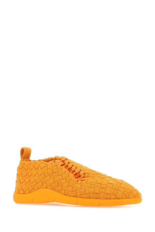 BOTTEGA VENETA | Orange fabric Plat sneakers