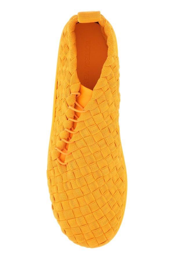 BOTTEGA VENETA | Orange fabric Plat sneakers