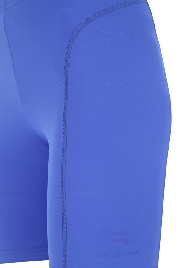 BALENCIAGA | Electric blue stretch nylon leggings