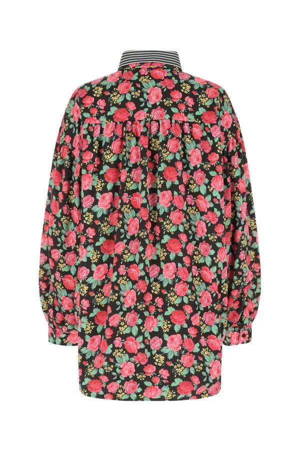BALENCIAGA | Printed polyester reversibile oversize blouse
