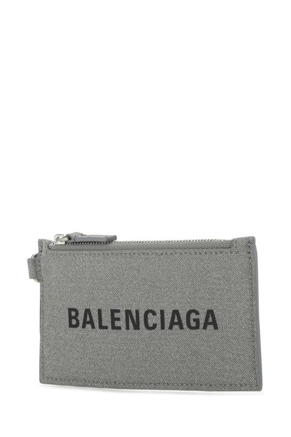 BALENCIAGA | Grey fabric card holder