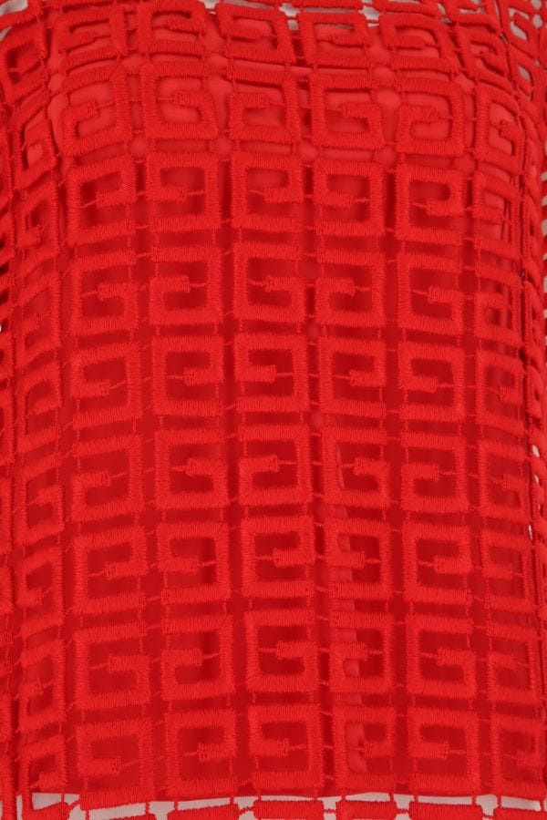 GIVENCHY | Red viscose blend oversize top