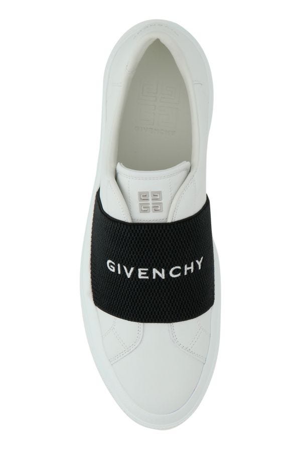 GIVENCHY | White leather City slip ons