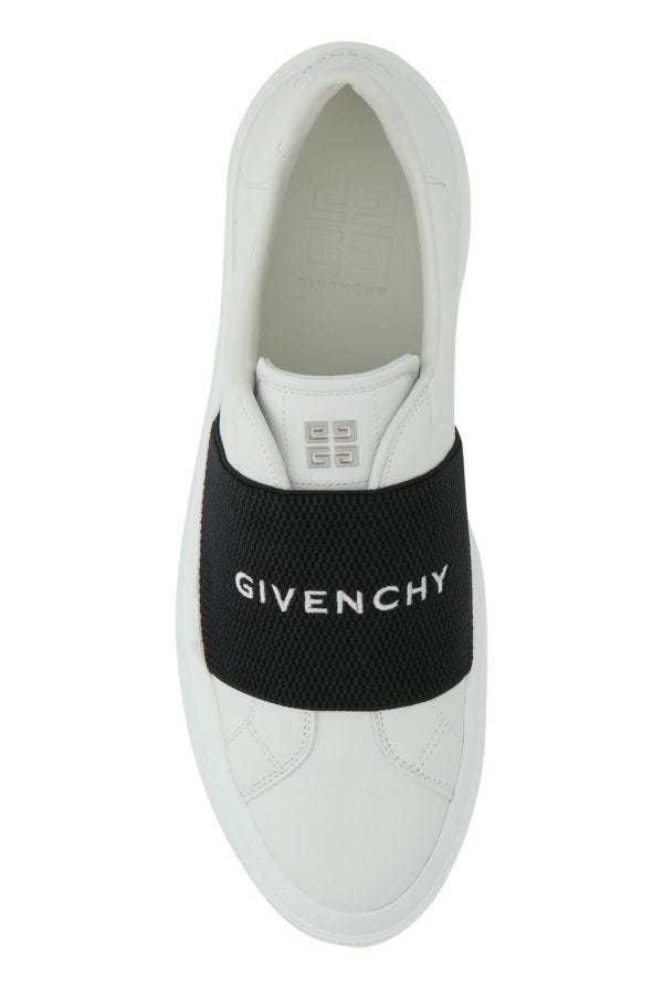 GIVENCHY | White leather New City slip ons