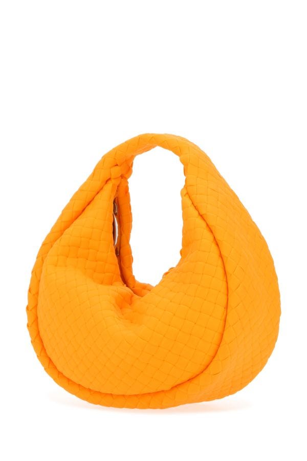 BOTTEGA VENETA | Orange rubber Padded Jodie handbag