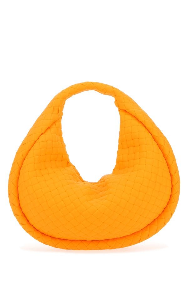 BOTTEGA VENETA | Orange rubber Padded Jodie handbag