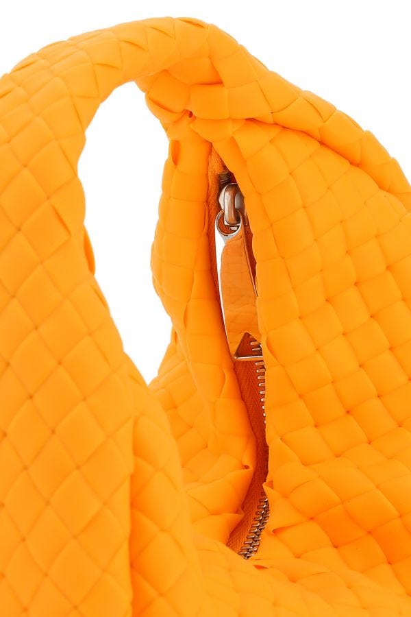 BOTTEGA VENETA | Orange rubber Padded Jodie handbag