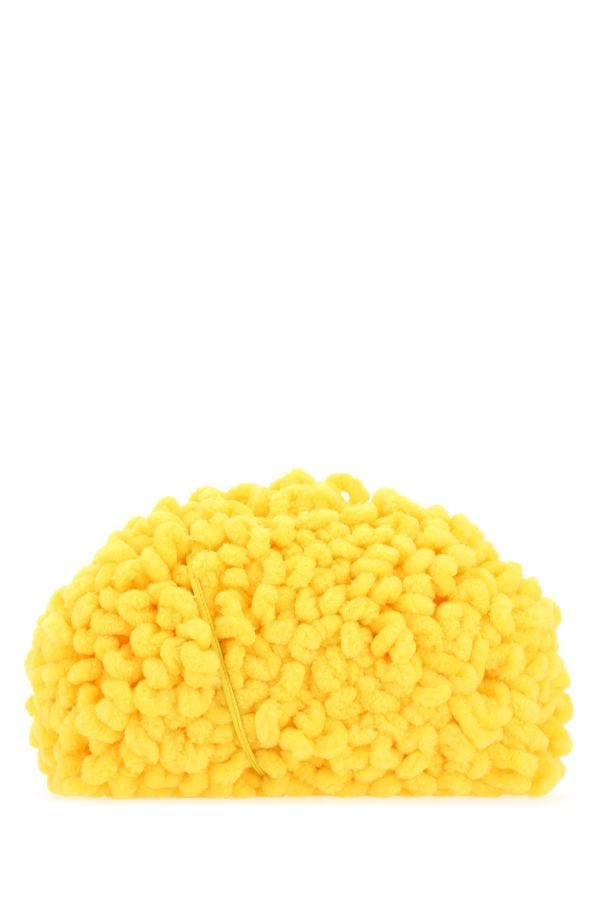 BOTTEGA VENETA | Yellow chenille mini clutch