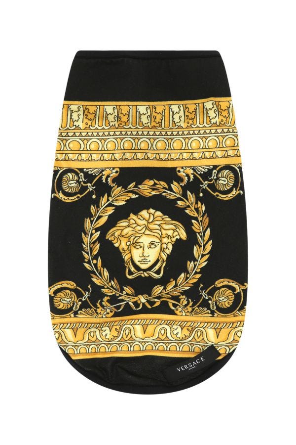 VERSACE | Printed stretch cotton dog t-shirt