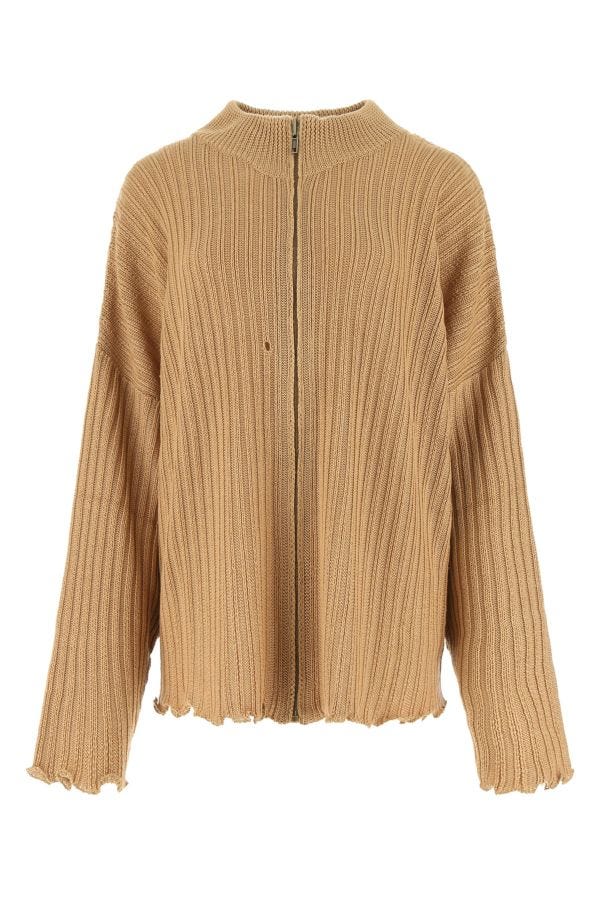 MAISON MARGIELA | Camel wool blend oversize cardigan