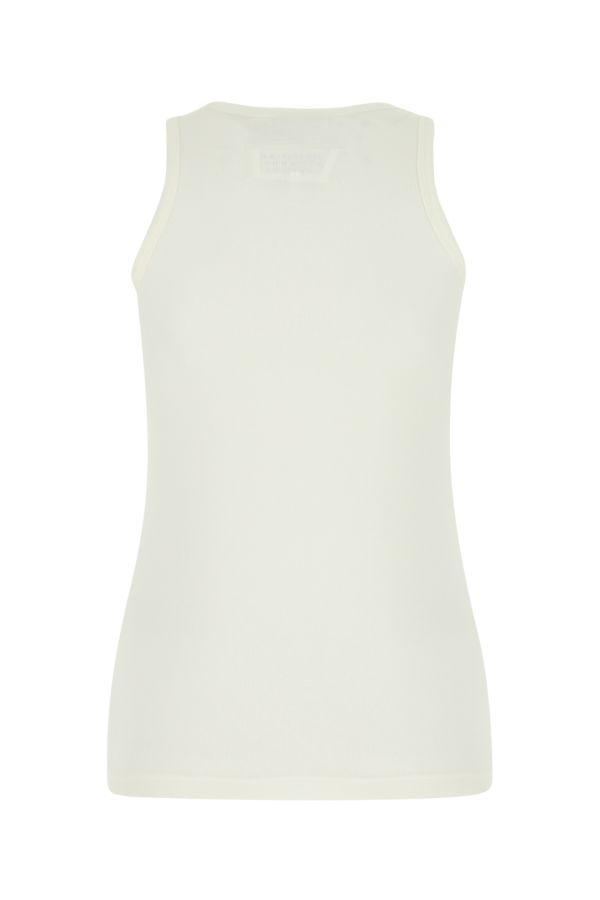 MAISON MARGIELA | Ivory cotton blend tank top
