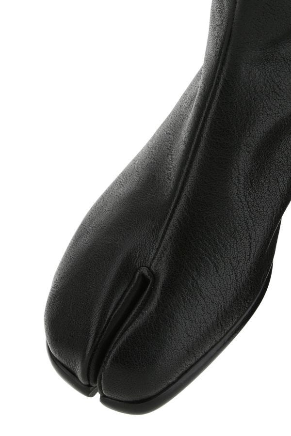 MAISON MARGIELA | Black leather Tabi ankle boots