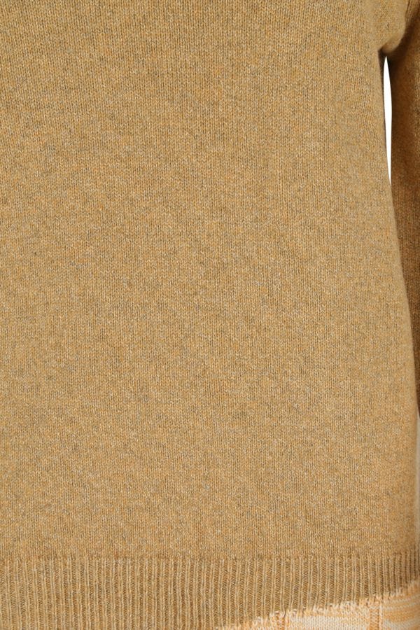 MAISON MARGIELA | Melange mustard wool blend oversize sweater