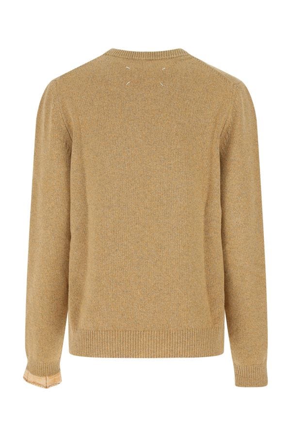 MAISON MARGIELA | Melange mustard wool blend sweater