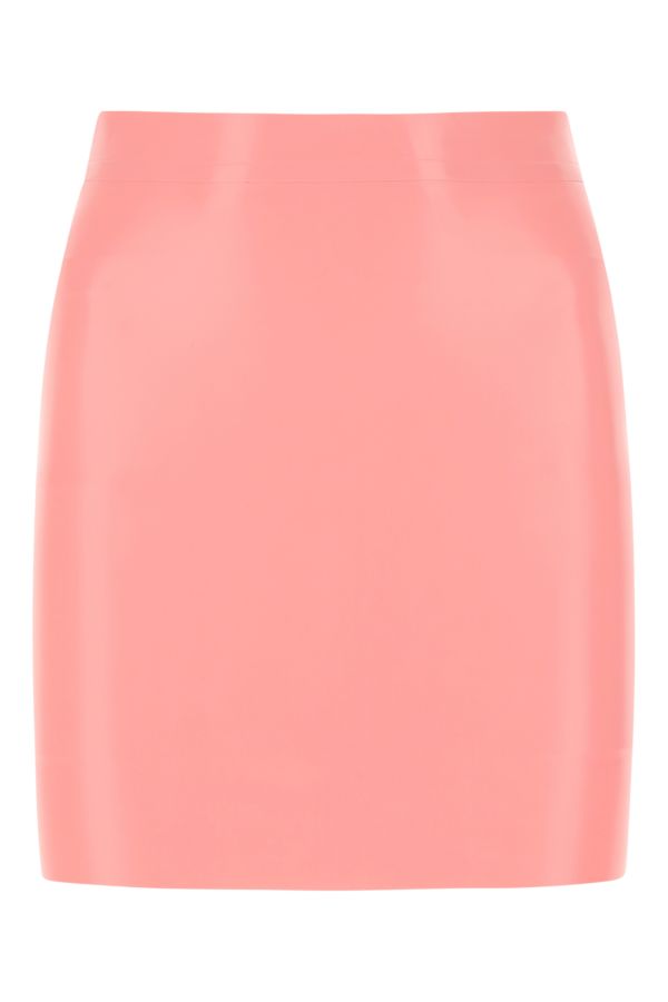 VERSACE | Pink latex mini skirt