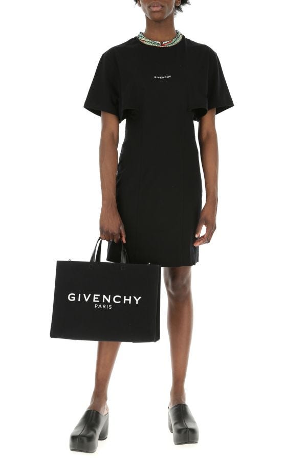 GIVENCHY | Black canvas medium G shopping bag