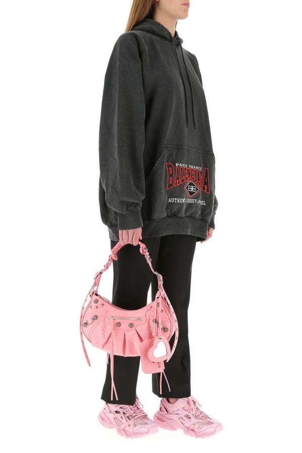 BALENCIAGA | Pink leather Le Cagole S shoulder bag