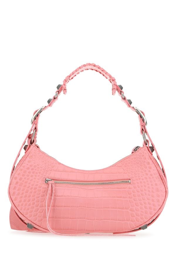 BALENCIAGA | Pink leather Le Cagole S shoulder bag